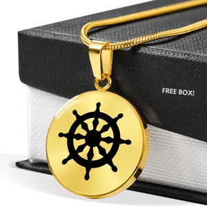 Dharma wheel Necklace