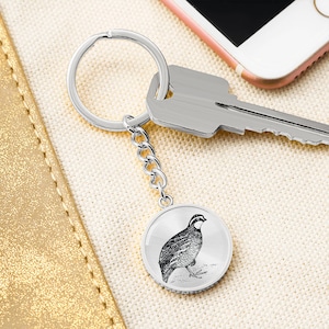 Quail Keychain