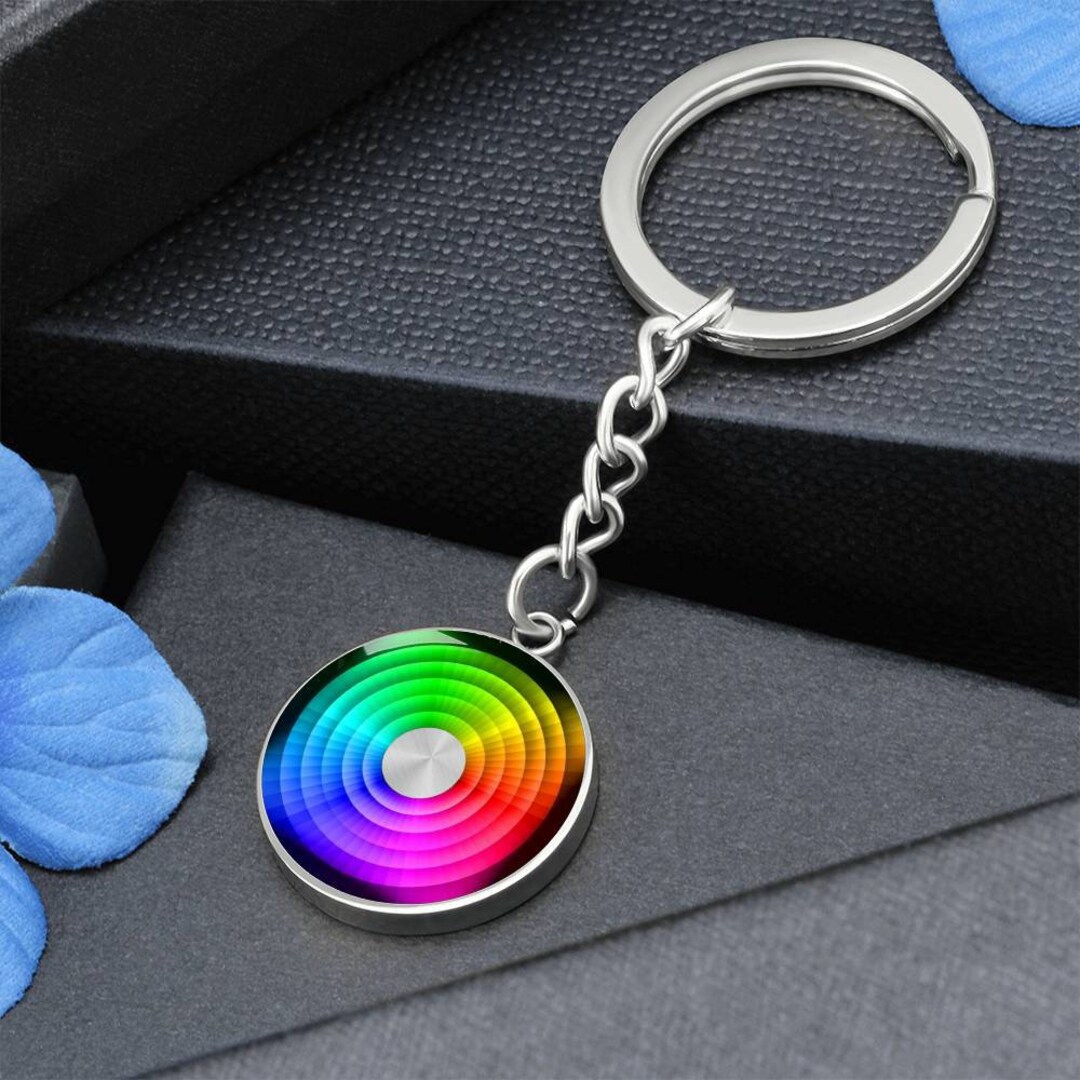 Color Wheel Keychain - Etsy