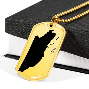 Belize Dog Tag Halskette