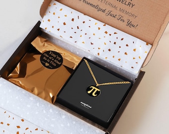 Personalized Pi Necklace, Stainless Steel, Laser Engraved