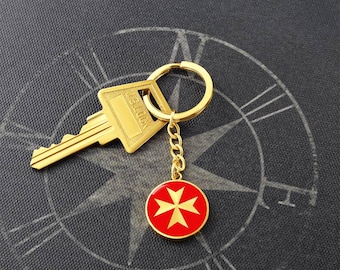 Maltese Cross Keychain