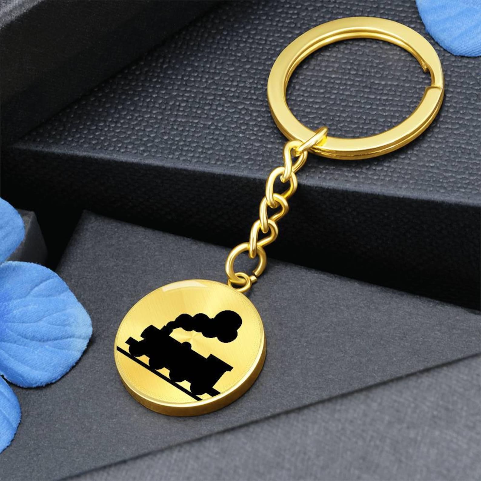 Working Train Keychain Train Keychain: Personalized Engraved Gift - Etsy