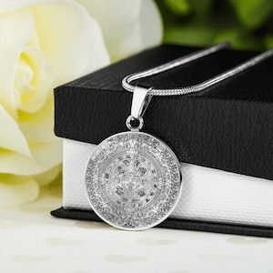 Aztec Calendar Necklace