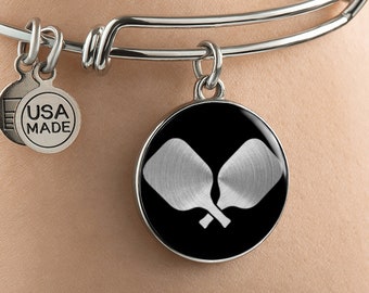 Pulseira de remo de pickleball: aço cirúrgico, ajustável