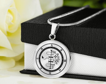 Asmodeus Sigil Necklace: Surgical Steel Pendant