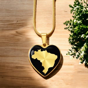 Brasilien Karte Halskette