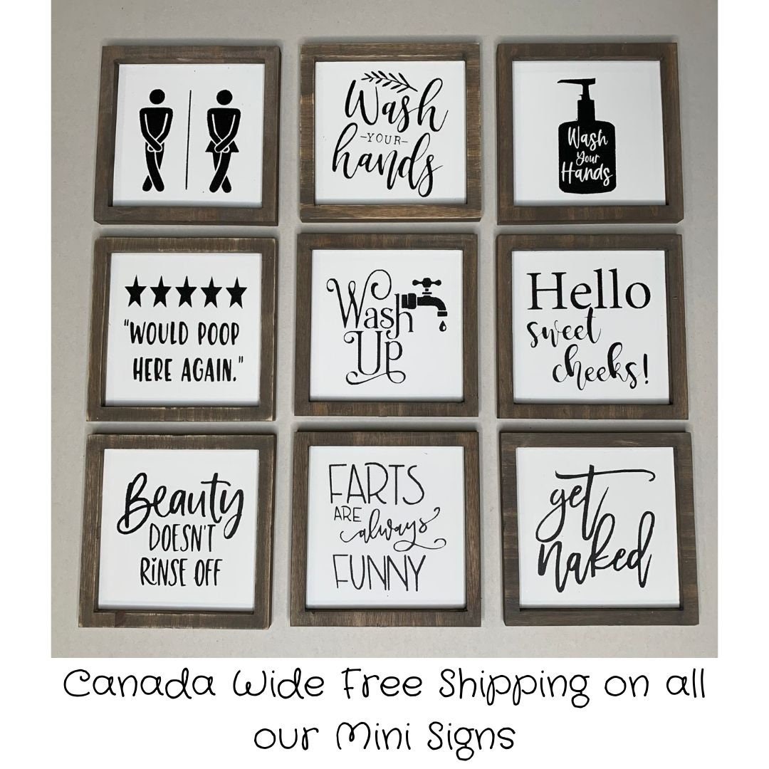 Bathroom Signs - Etsy