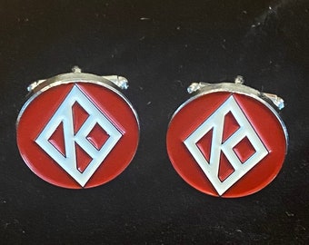 Nupe - Cufflinks - 'Diamond K' (20mm)