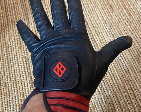 Nupe - Black Golf Glove - LEFT (Glove-hand) / Small (Right-handed Player)