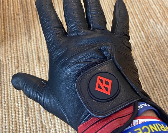 Nupe - Black Golf Glove - RIGHT (Glove-hand) / Large (Left-handed Player)