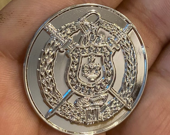 Omega - Ball Marker (Coat of Arms - Non-Colored) - 35mm