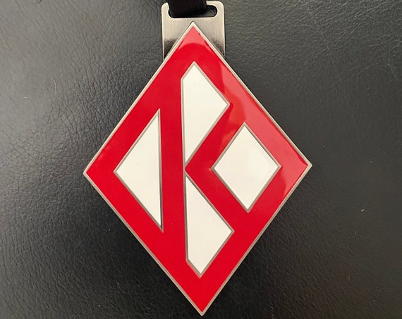 Nupe - Bag Tag - CRIMSON Diamond K (Metal)