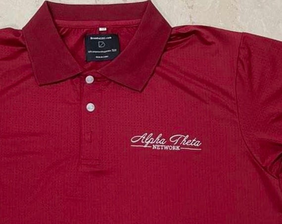 AT - Alpha Theta Network (Crimson) - Medium (Slim Fit)