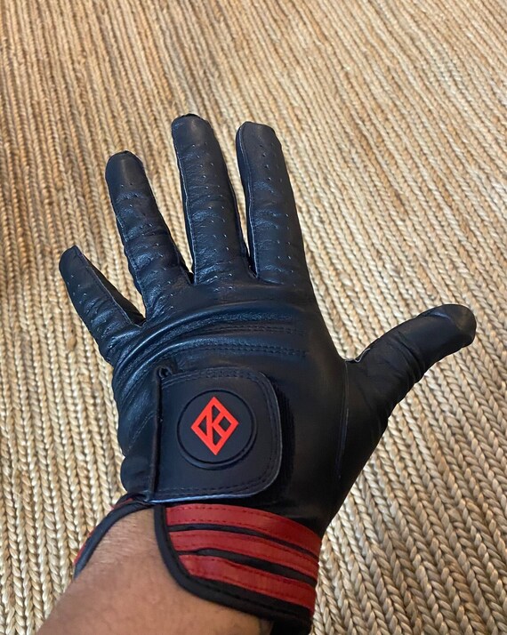 Nupe - Black Golf Glove - LEFT (Glove-hand) / Small (Right-handed Player)