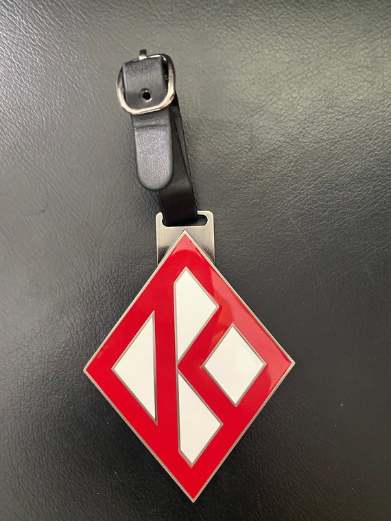 Nupe - Bag Tag - Diamond K (Metal) (Crimson)