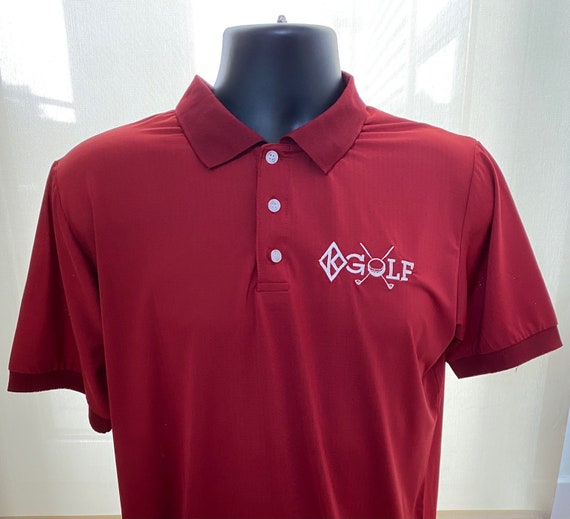 Nupe - Diamond K Golf Shirt (Crimson) - Large (SLIM/SNUG Fit)