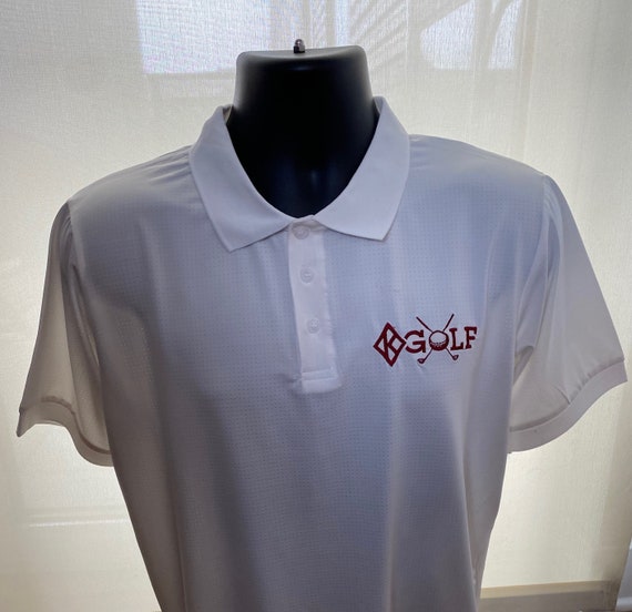 Nupe - Diamond K Golf Shirt (White) - Large