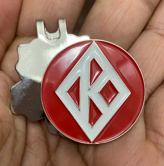 Nupe - Ball Marker with Hat Clip - Diamond K Ball (35mm)