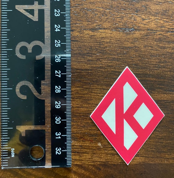 Vinyl Sticker - 1.98" x 2.58" - Diamond K - Kappa Alpha Psi