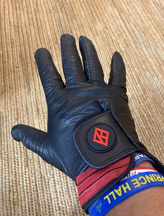 Nupe - Black Golf Glove - RIGHT (Glove-hand) / XL (Left-handed Player)