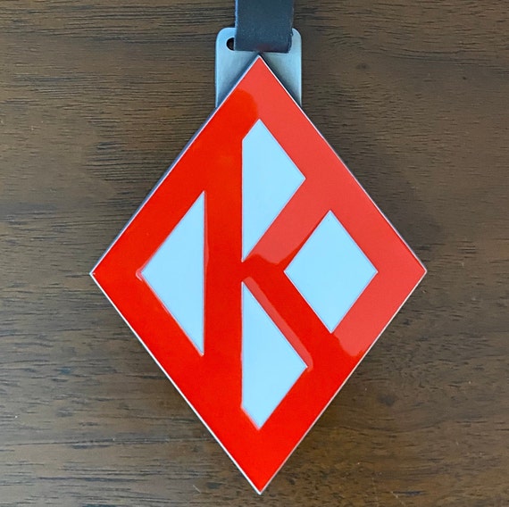 Diamond K Bag Tag (Metal) - 3.4 oz.