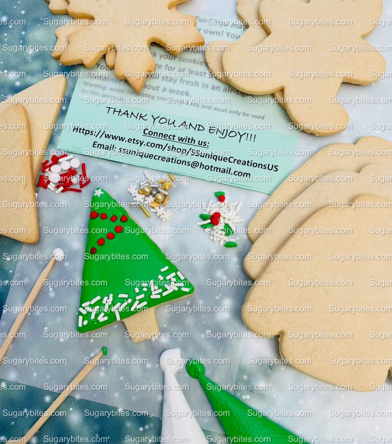 Christmas Cookie Decorating Kit Christmas DIY Cookie Kit Etsy