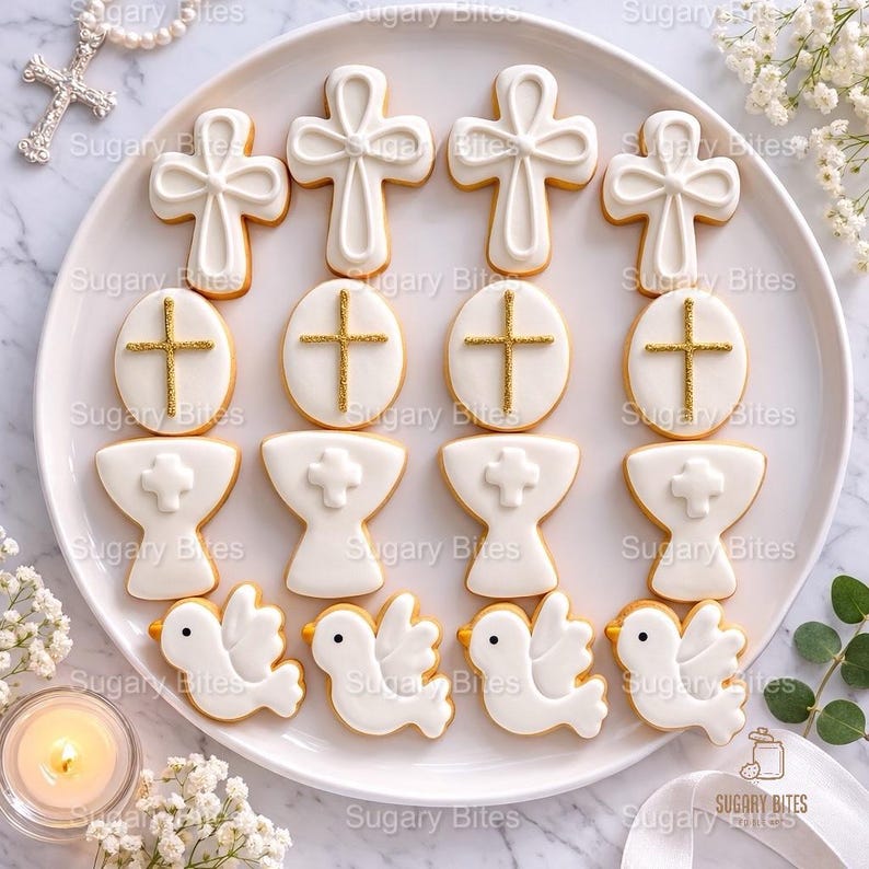 First Communion Cookies / Baptism Cookies / Christening Cookies ...