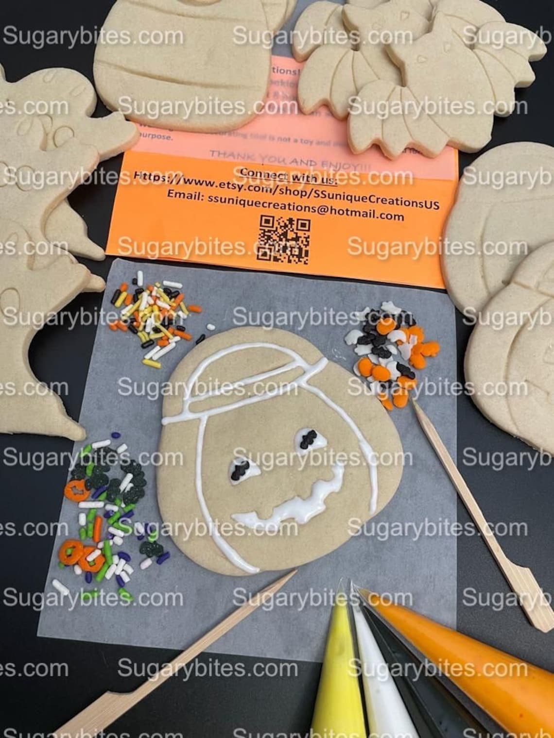 Halloween Cookie Decorating Kit DIY Cookie Kit large Etsy