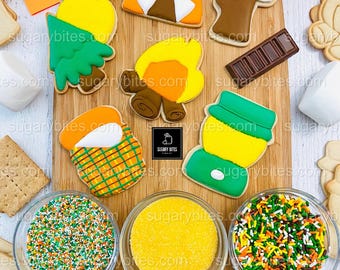 Camping Cookie Dekorationsset | DIY S'mores, Lagerfeuer Kekse