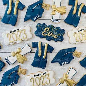 Graduation Cookies, Graduation Party, (Large Cookies), includes 12 decorated cookies!!