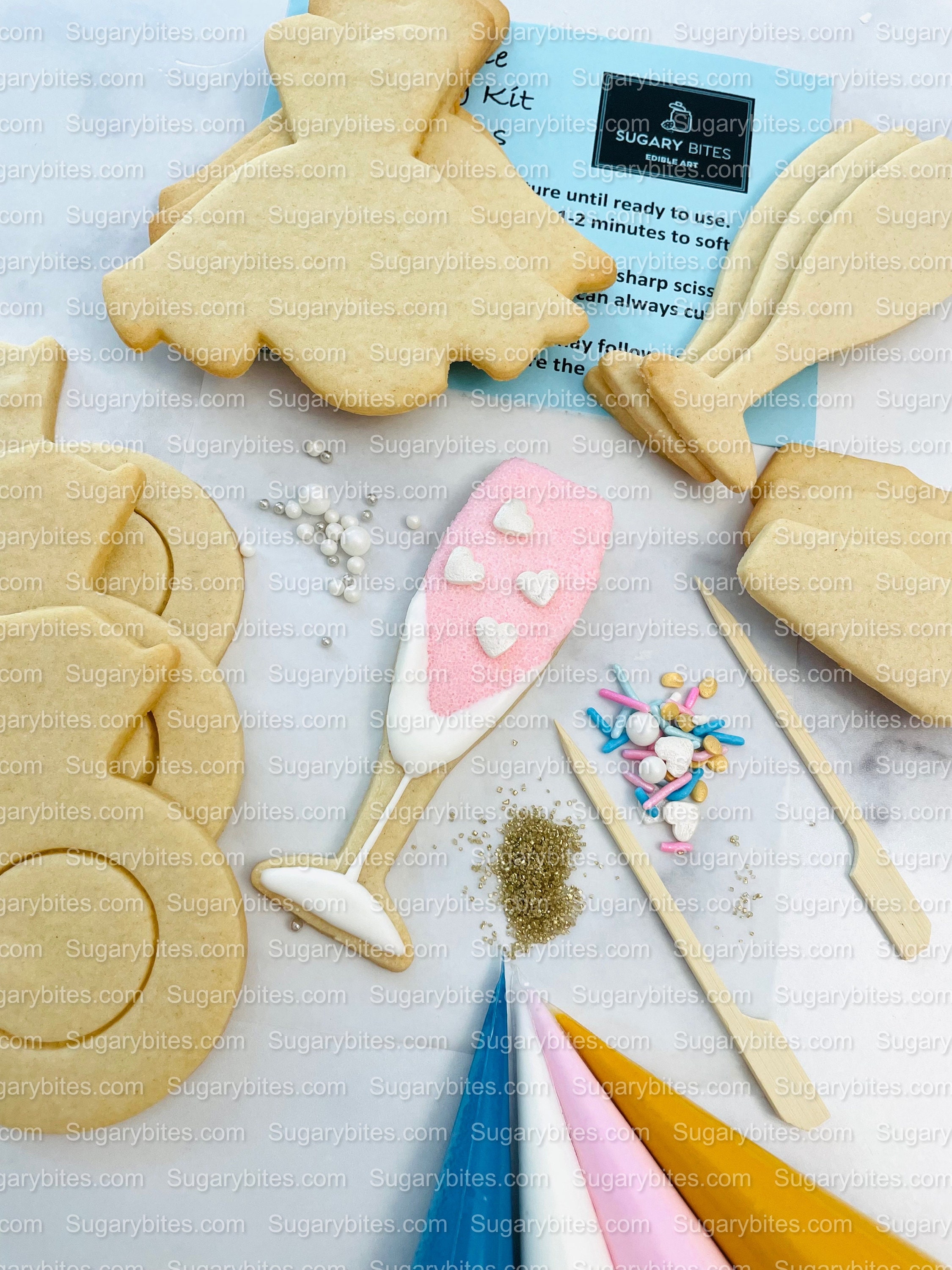 3Pc - Set Mouler Douche Mariée Hen Fête Mariage Décoration Mariage