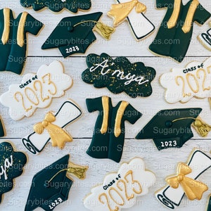 Graduation Cookies, Graduation Party, (Large Cookies), includes 12 decorated cookies!!