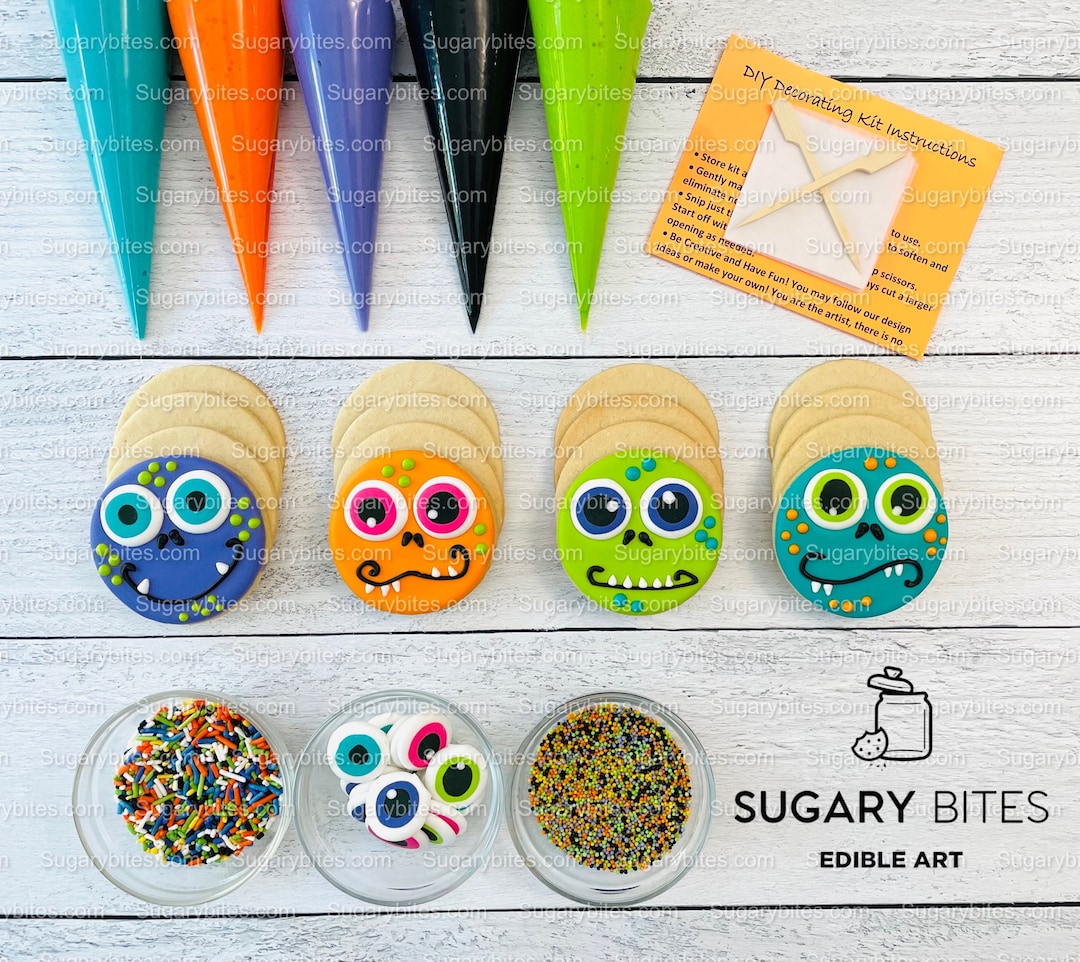 Halloween Cookie Decorating Kit DIY Cookie Kit large Etsy