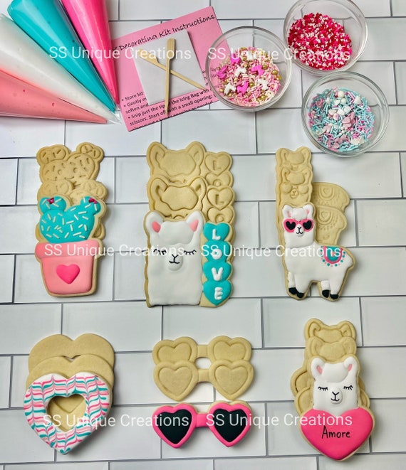 Llama Cookie Decorating Kit Alpaca DIY Cookie Decorating Kit