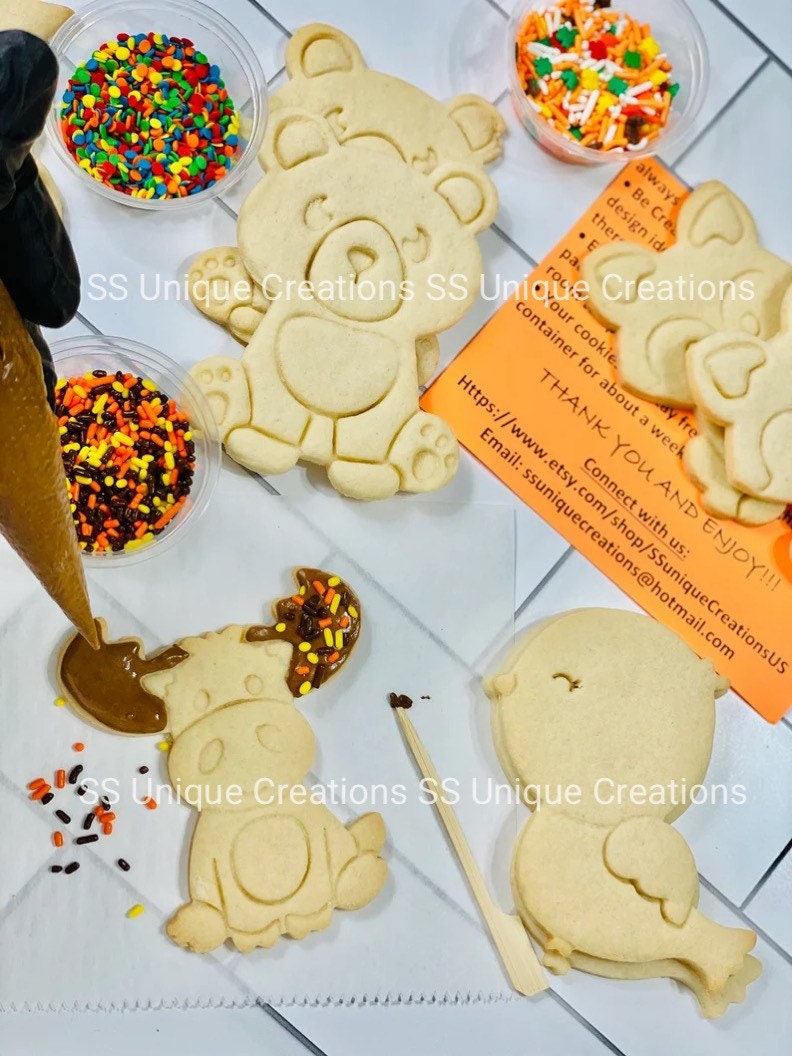 Woodland Animal Cookie Decorating Kit INCLUDES 24 Etsy
