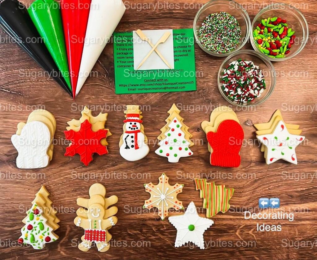 Christmas Cookie Decorating Kit Christmas DIY Cookie Kit