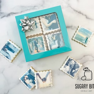 Edible Photo Cookie, Set of 12 Personalized Edible Photo Cookies, Customizable Printed Vanilla Sugar Cookie, Highly Detailed Edible Image!