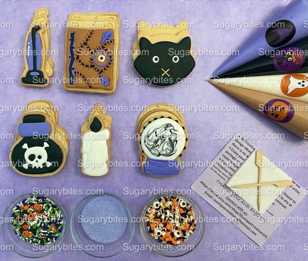 Halloween Cookie Decorating Kit DIY Cookie Kit large Etsy