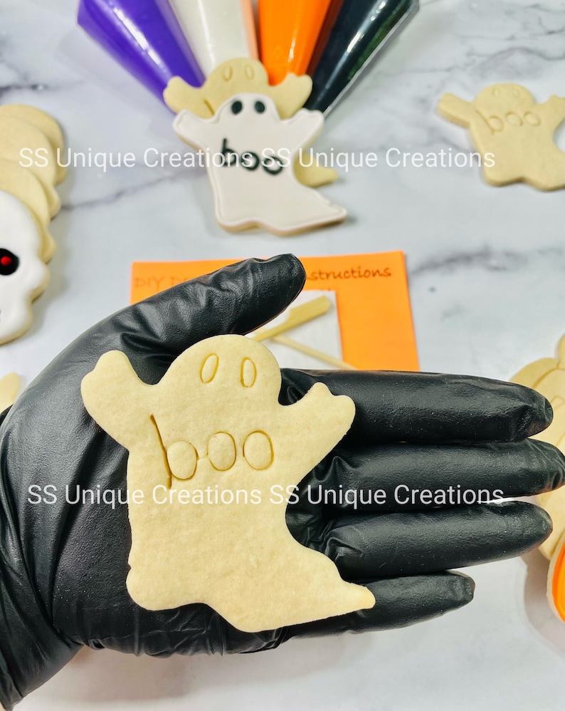 Halloween Decorating Cookie Kit large Cookies Decorating Etsy