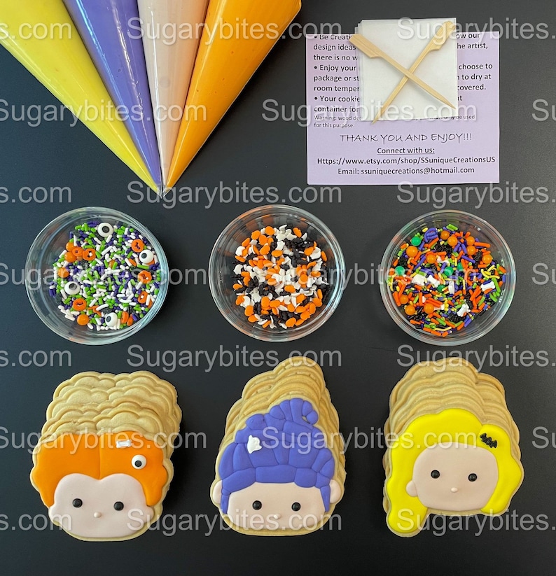 Halloween Cookie Decorating Kit DIY Cookie Kit large Etsy