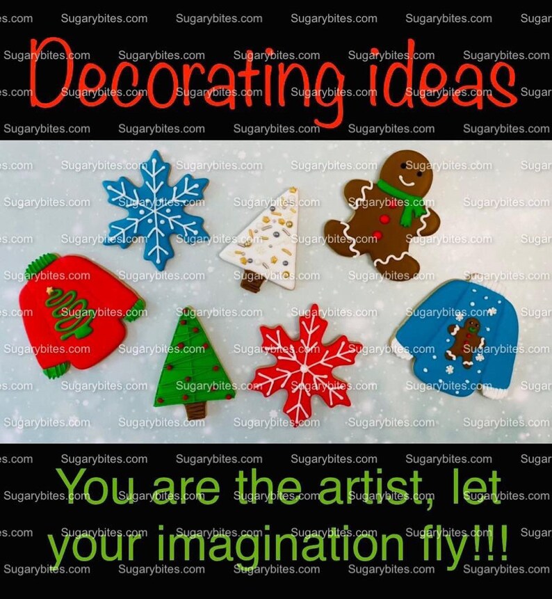 Christmas Cookie Decorating Kit Christmas DIY Cookie Kit Etsy