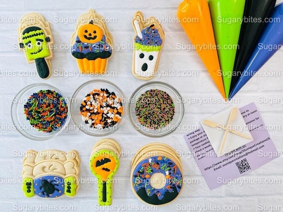 Halloween Cookie Decorating Kit Coffee Shop DIY Cookie Kit