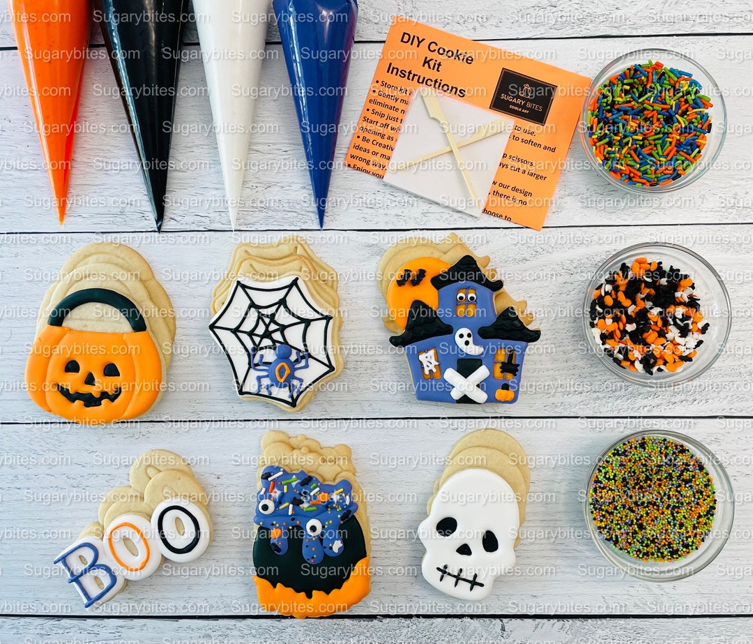 Halloween Cookie Decorating Kit DIY Cookie Kit large Etsy