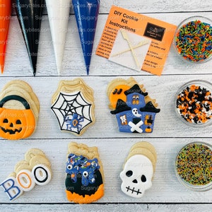 Halloween Cookie Decorating Kit DIY Cookie Kit large - Etsy