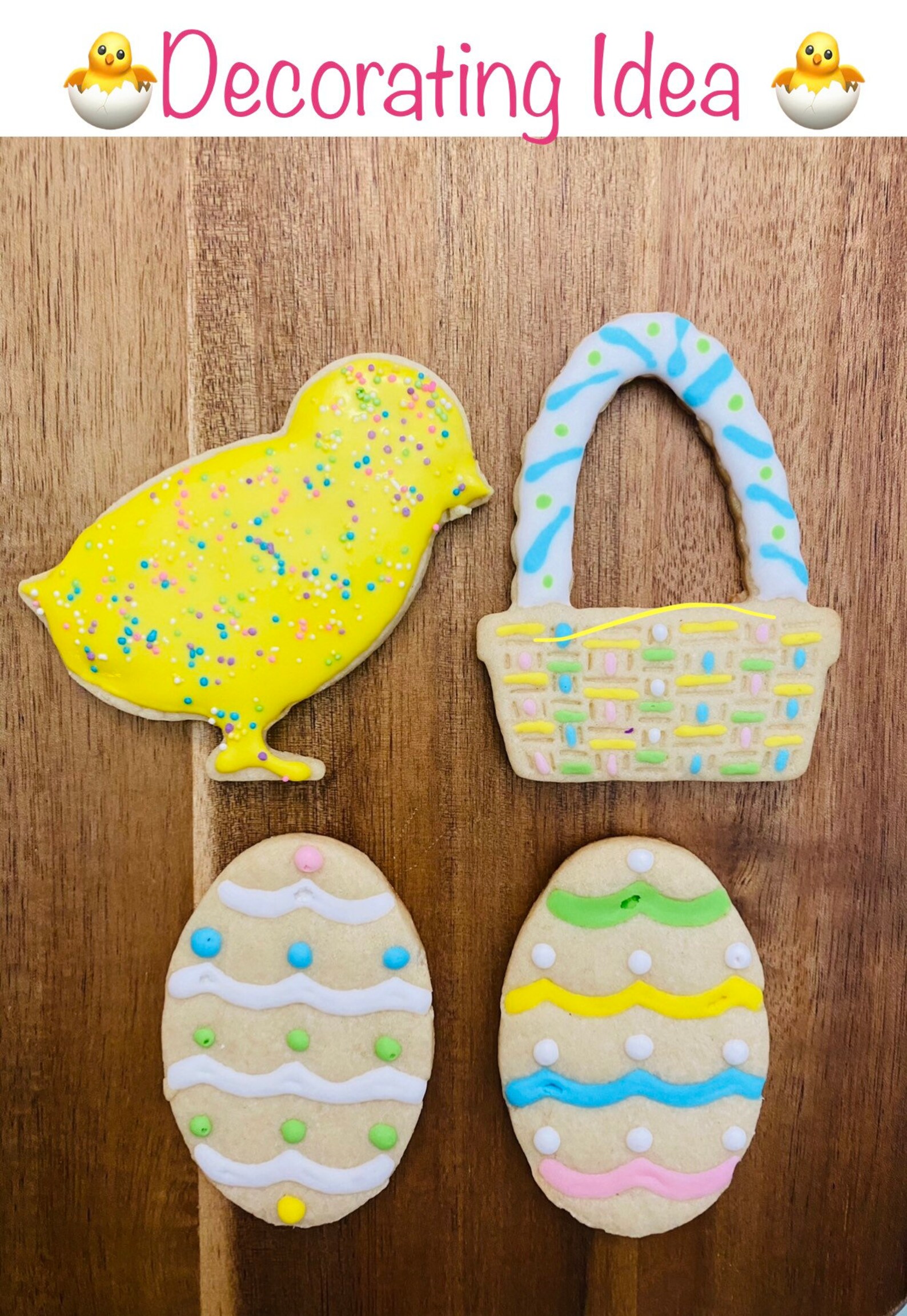 Easter Cookie Decorating Kit Easter DIY Cookie Kit large Etsy