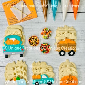 Herbst Keks-Dekorationsset, DIY-Danksagungs-Cookie-Kit 24 ARTIKEL 24 Einzelteile
