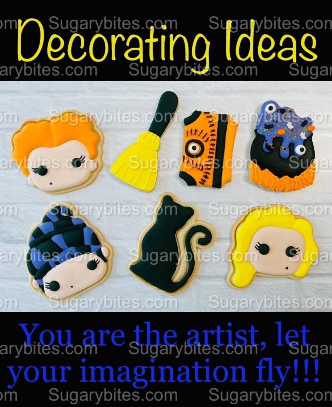 Halloween Cookie Decorating Kit DIY Cookie Kit large Etsy