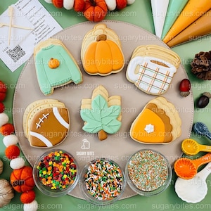 Fall Cookie Decorating Kit, Thanksgiving DIY, Includes 24 Items