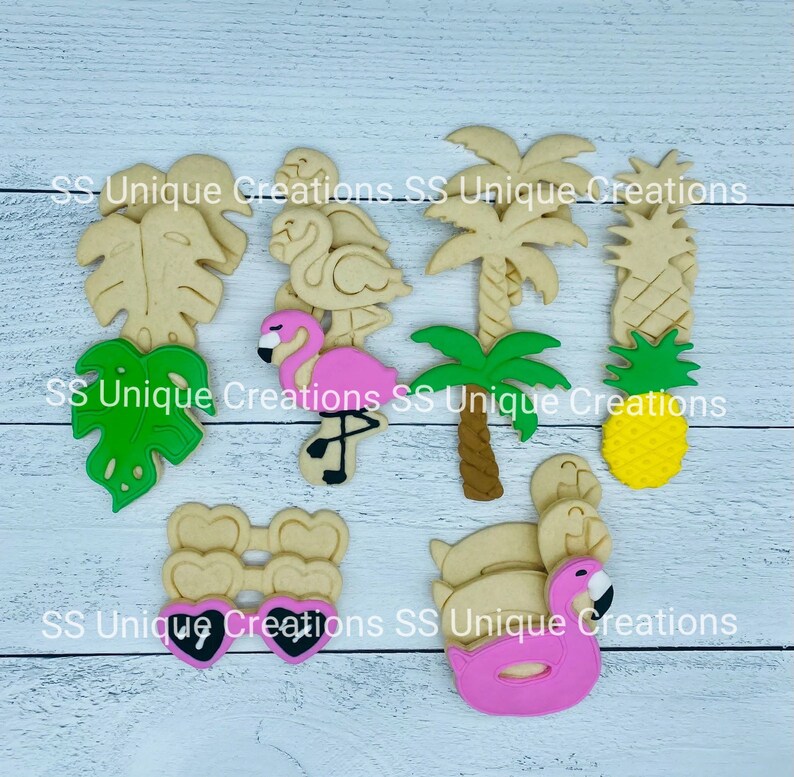 Flamingo Cookie Decorating Kit INCLUDES 24 ITEMS Zoom Etsy